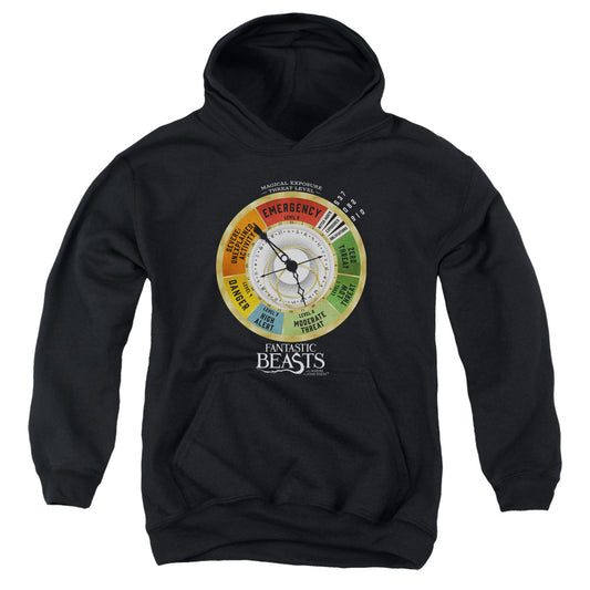 Fantastic Beasts Threat Gauge Kids Youth Hoodie Black