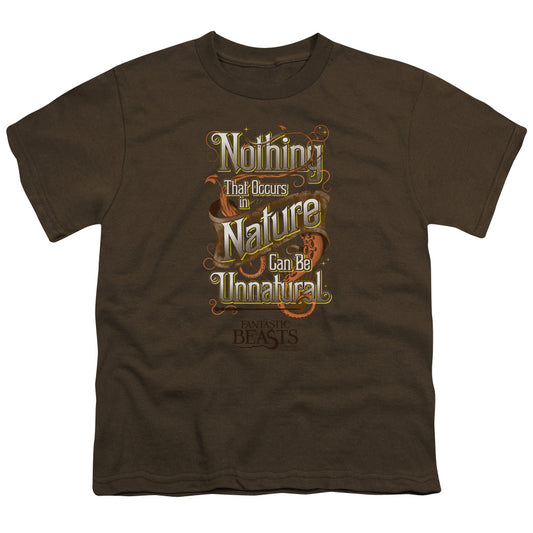 Fantastic Beasts Unnatural Kids Youth T Shirt Coffee