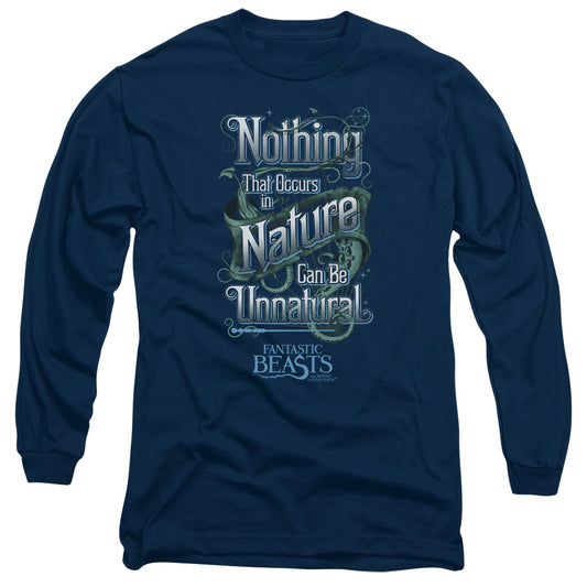 Fantastic Beasts Unnatural Mens Long Sleeve Shirt Navy Blue