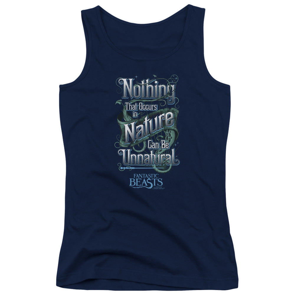 Fantastic Beasts Unnatural Womens Tank Top Shirt Navy Blue