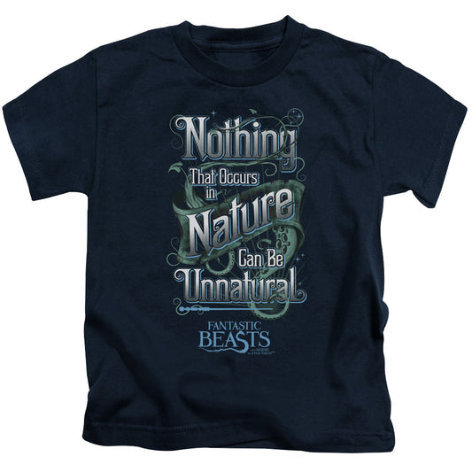 Fantastic Beasts Unnatural Juvenile Kids Youth T Shirt Navy Blue