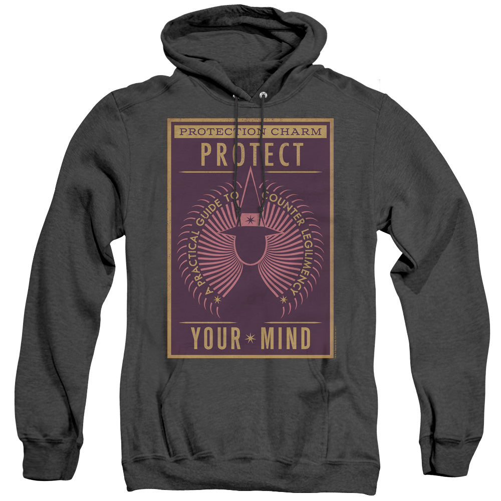 Fantastic Beasts Protect Your Mind Heather Mens Hoodie Black