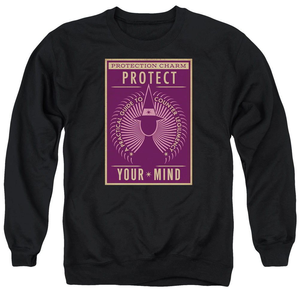 Fantastic Beasts Protect Your Mind Mens Crewneck Sweatshirt Black