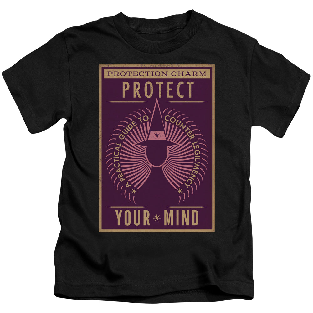 Fantastic Beasts Protect Your Mind Juvenile Kids Youth T Shirt Black