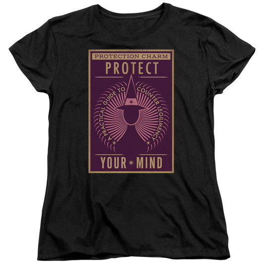 Fantastic Beasts Protect Your Mind Womens T Shirt Black