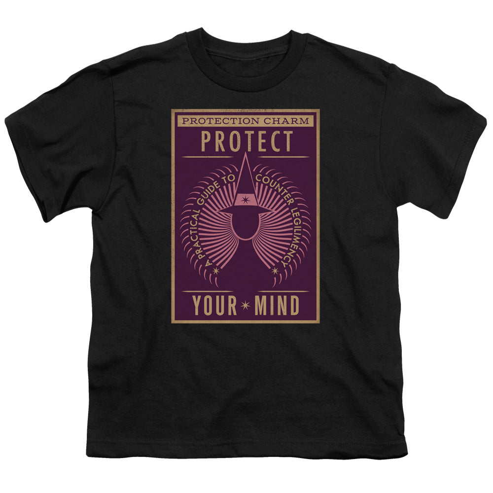 Fantastic Beasts Protect Your Mind Kids Youth T Shirt Black