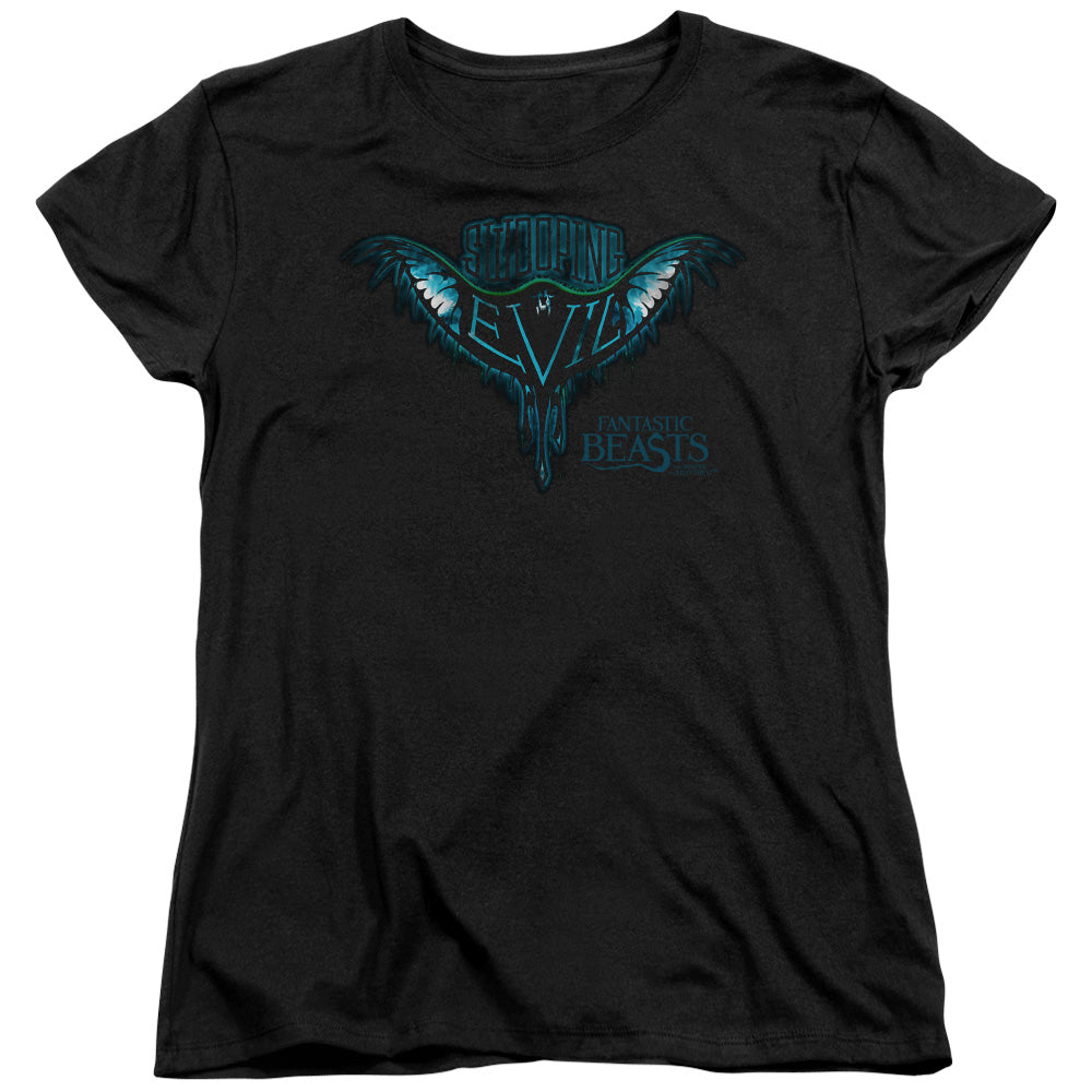 Fantastic Beasts Swooping Evil Womens T Shirt Black