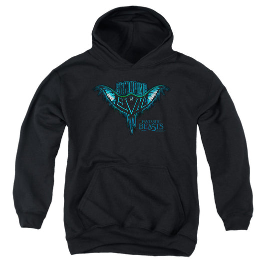 Fantastic Beasts Swooping Evil Kids Youth Hoodie Black