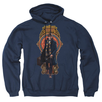 Fantastic Beasts Newt Scamander Mens Hoodie Navy Officially Licensed