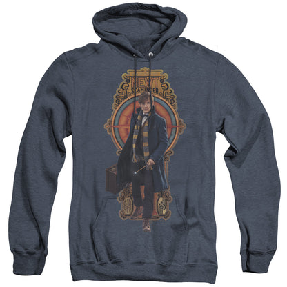 Fantastic Beasts Newt Scamander Mens Heather Hoodie Navy