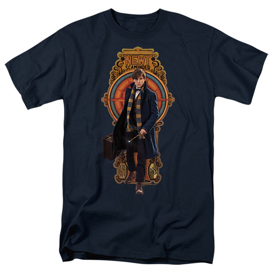 Fantastic Beasts Newt Scamander Mens T Shirt Navy