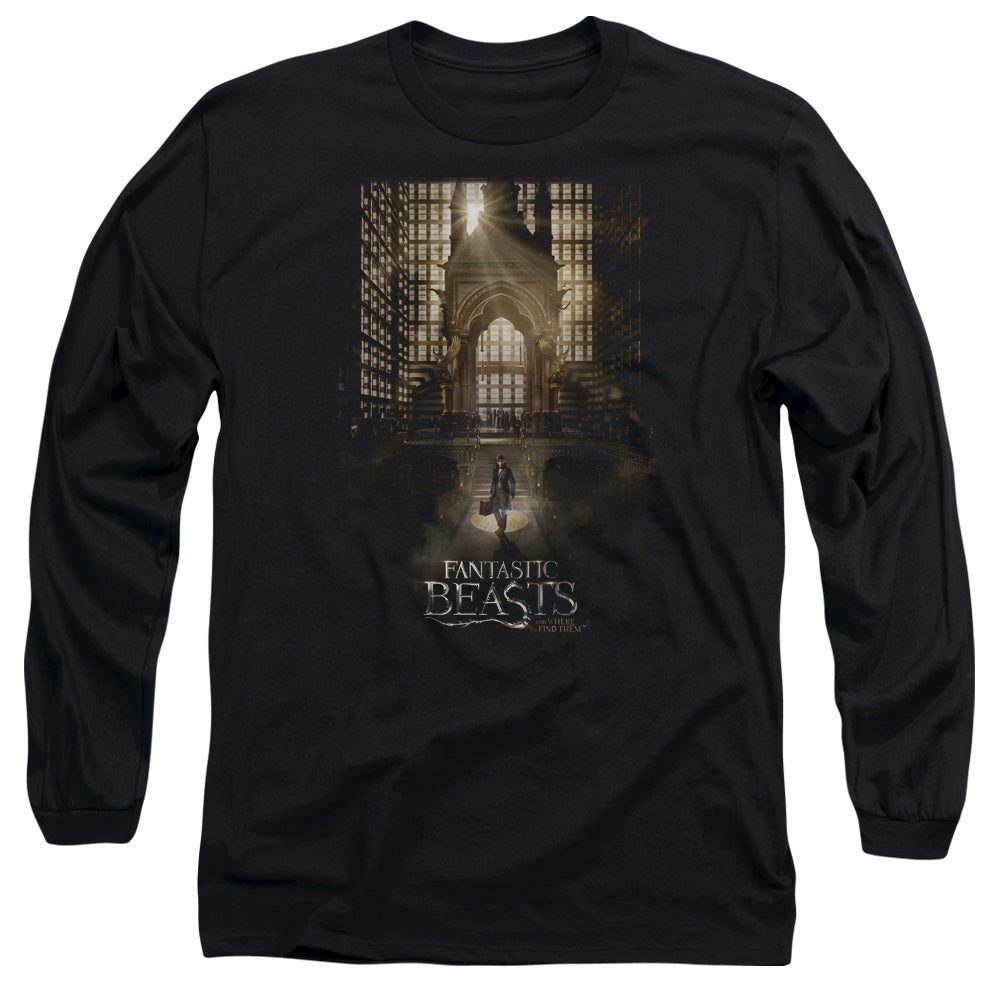 Fantastic Beasts Poster Mens Long Sleeve Shirt Black