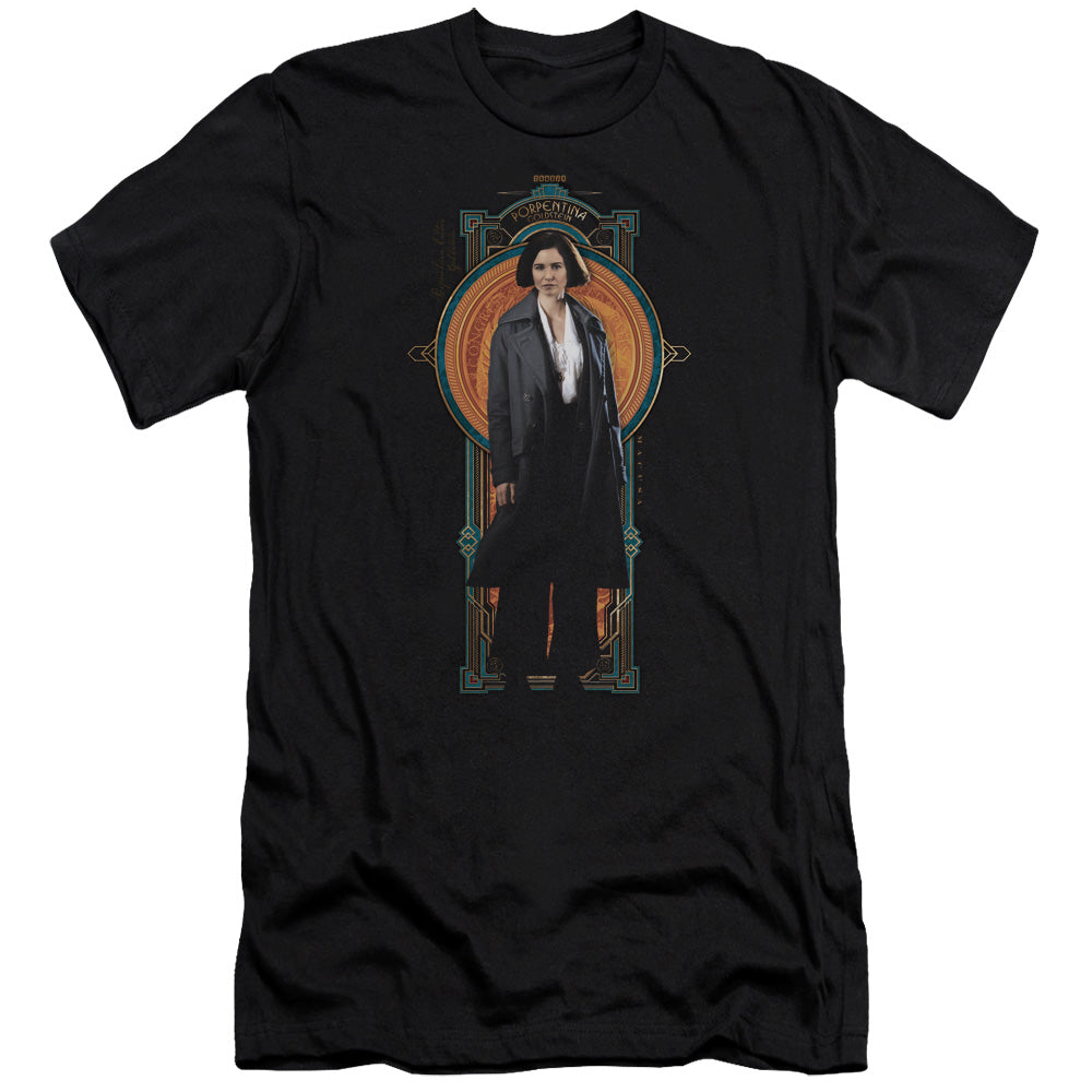 Fantastic Beasts Porpentina Goldstein Slim Fit Mens T Shirt Black