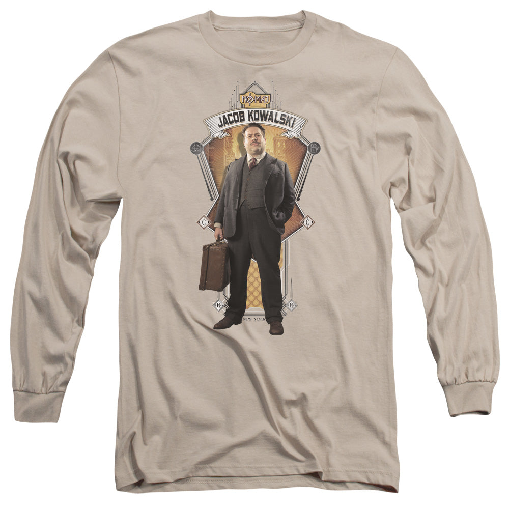 Fantastic Beasts Jacob Kowalski Mens Long Sleeve Shirt Sand