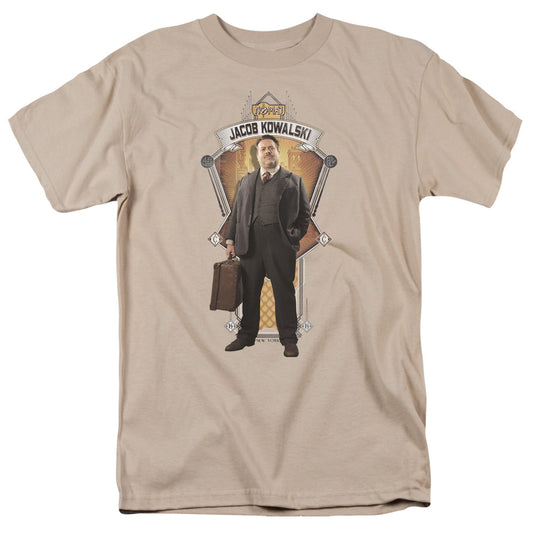 Fantastic Beasts Jacob Kowalski Mens T Shirt Sand