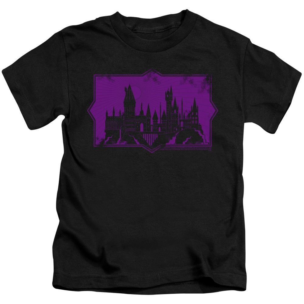 Fantastic Beasts 2 Hogwarts Silhouette Juvenile Kids Youth T Shirt Black