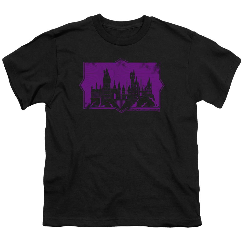 Fantastic Beasts 2 Hogwarts Silhouette Kids Youth T Shirt Black