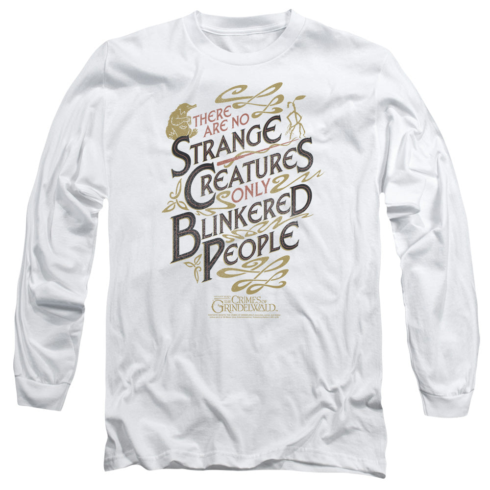 Fantastic Beasts 2 Blinkered People Mens Long Sleeve Shirt White