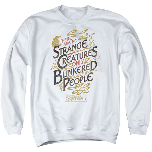 Fantastic Beasts 2 Blinkered People Mens Crewneck Sweatshirt White