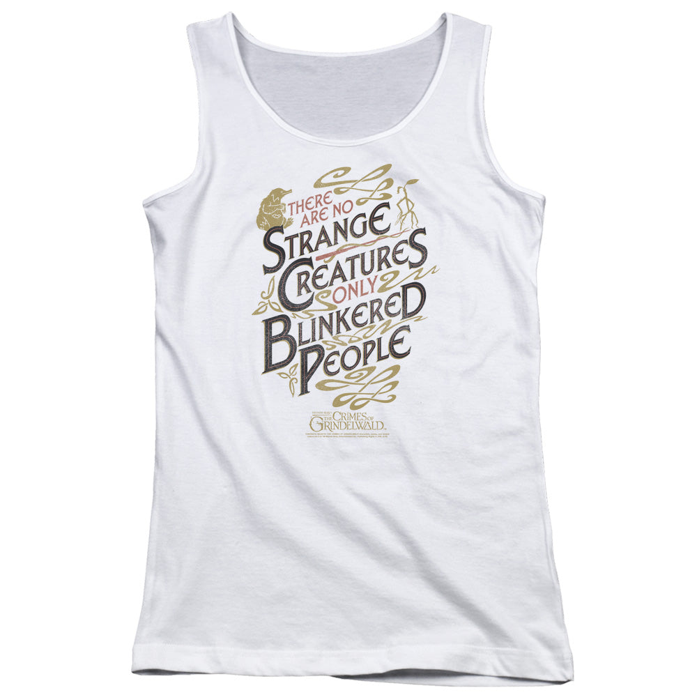 Fantastic Beasts 2 Blinkered People Womens Tank Top Shirt White