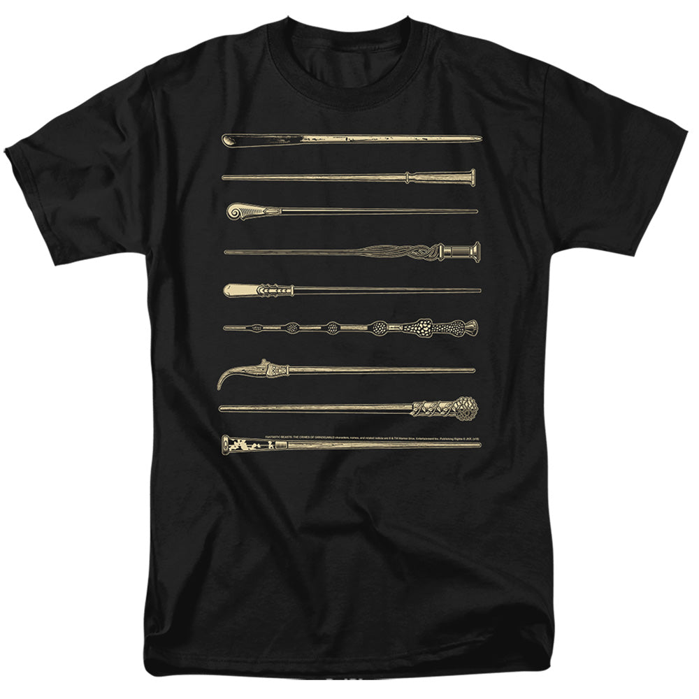 Fantastic Beasts 2 Wands Mens T Shirt Black