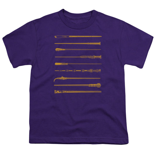 Fantastic Beasts 2 Wands Kids Youth T Shirt Purple