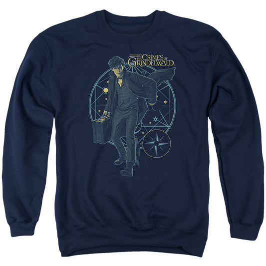 Fantastic Beasts 2 Suitcase Mens Crewneck Sweatshirt Navy Blue