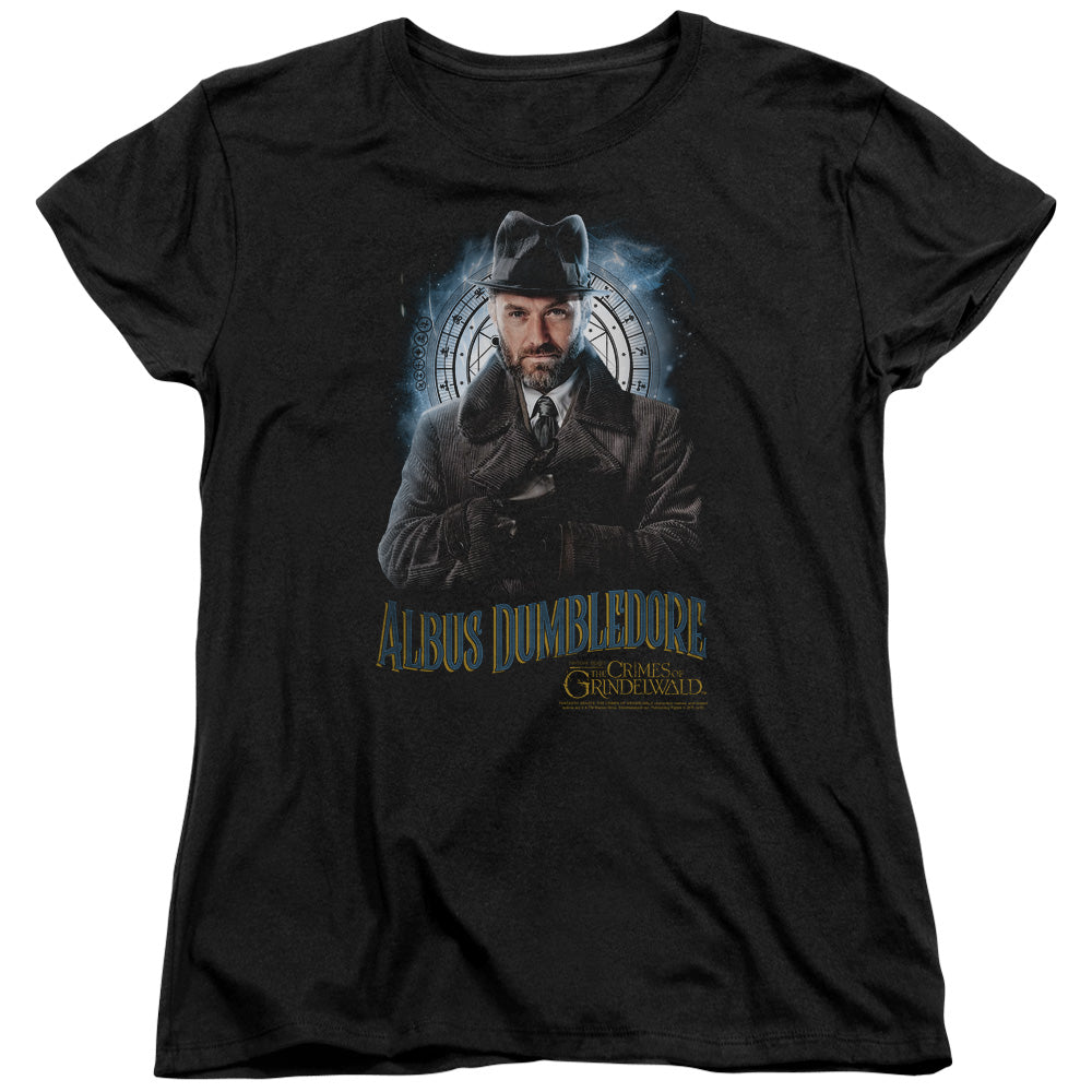 Fantastic Beasts 2 Dumbledore Womens T Shirt Black