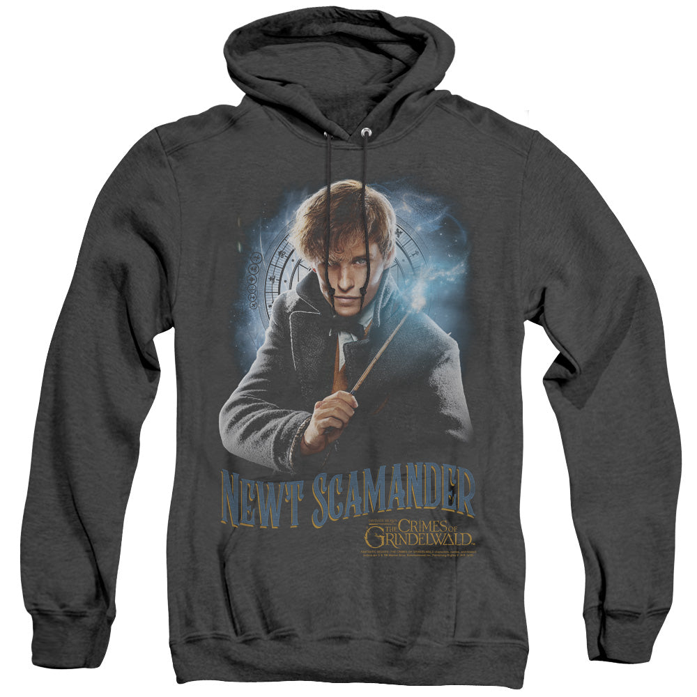 Fantastic Beasts 2 Scamander Monogram Heather Mens Hoodie Black