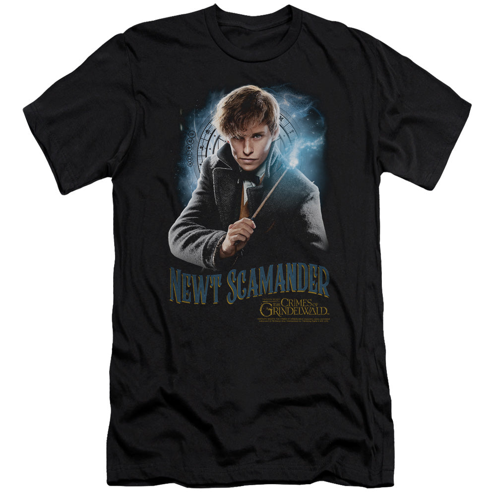 Fantastic Beasts 2 Scamander Monogram Premium Bella Canvas Slim Fit Mens T Shirt Black