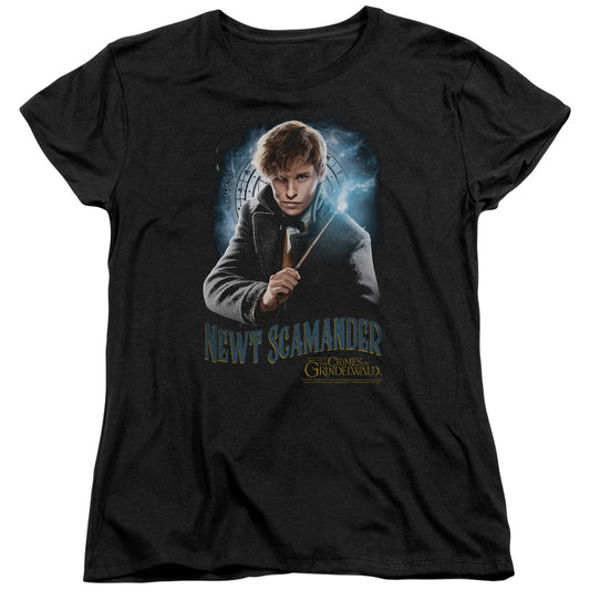 Fantastic Beasts 2 Scamander Monogram Womens T Shirt Black