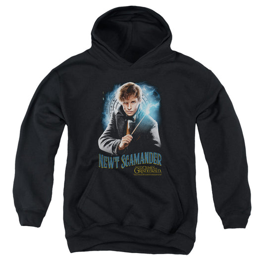 Fantastic Beasts 2 Scamander Monogram Kids Youth Hoodie Black