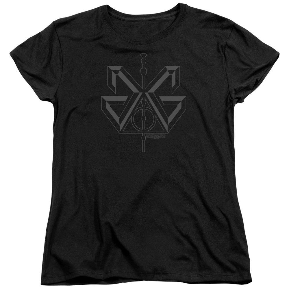 Fantastic Beasts 2 Grindelwald Sigil Womens T Shirt Black