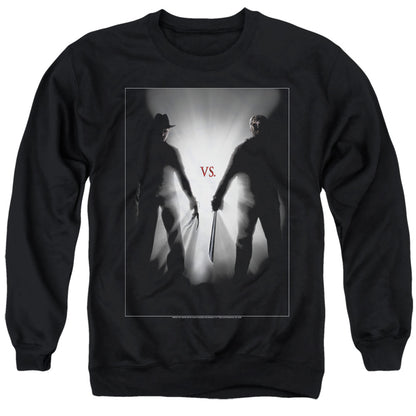 Freddy Vs Jason Silhouettes Mens Crewneck Sweatshirt Black