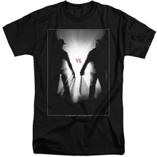 Load image into Gallery viewer, Freddy Vs Jason Silhouettes Mens Tall T Shirt Black