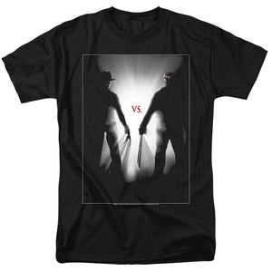 Freddy Vs Jason Silhouettes Mens T Shirt Black