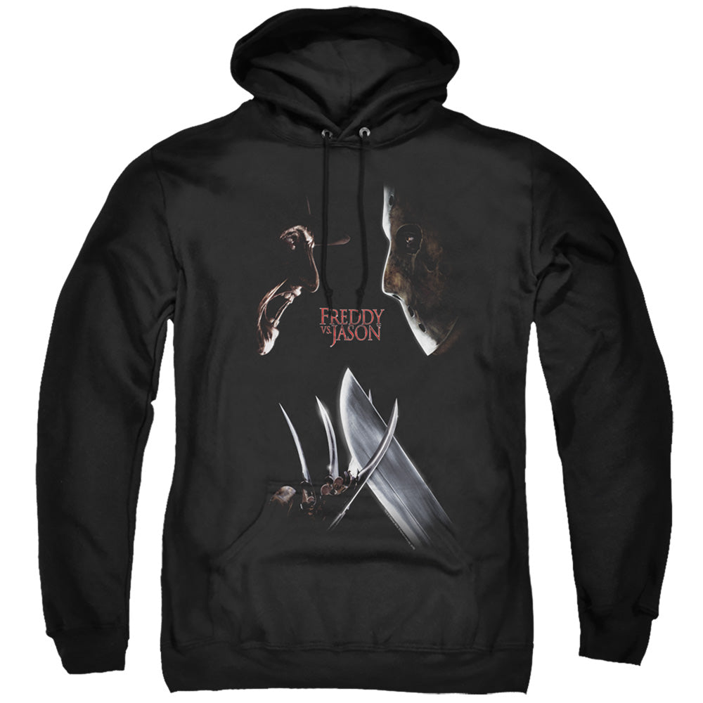 Freddy Vs Jason Face Off Mens Hoodie Black