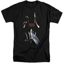 Load image into Gallery viewer, Freddy Vs Jason Face Off Mens Tall T Shirt Black