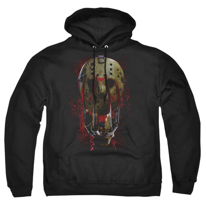 Freddy Vs Jason Mask And Claws Mens Hoodie Black