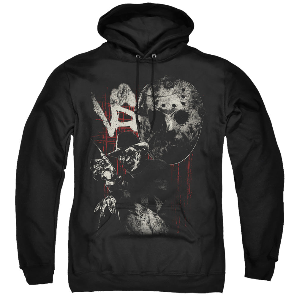 Freddy Vs Jason Scratches Mens Hoodie Black