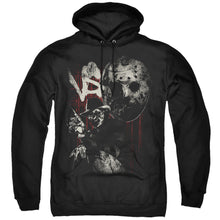 Load image into Gallery viewer, Freddy Vs Jason Scratches Mens Hoodie Black