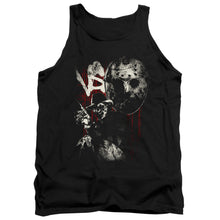 Load image into Gallery viewer, Freddy Vs Jason Scratches Mens Tank Top Shirt Black