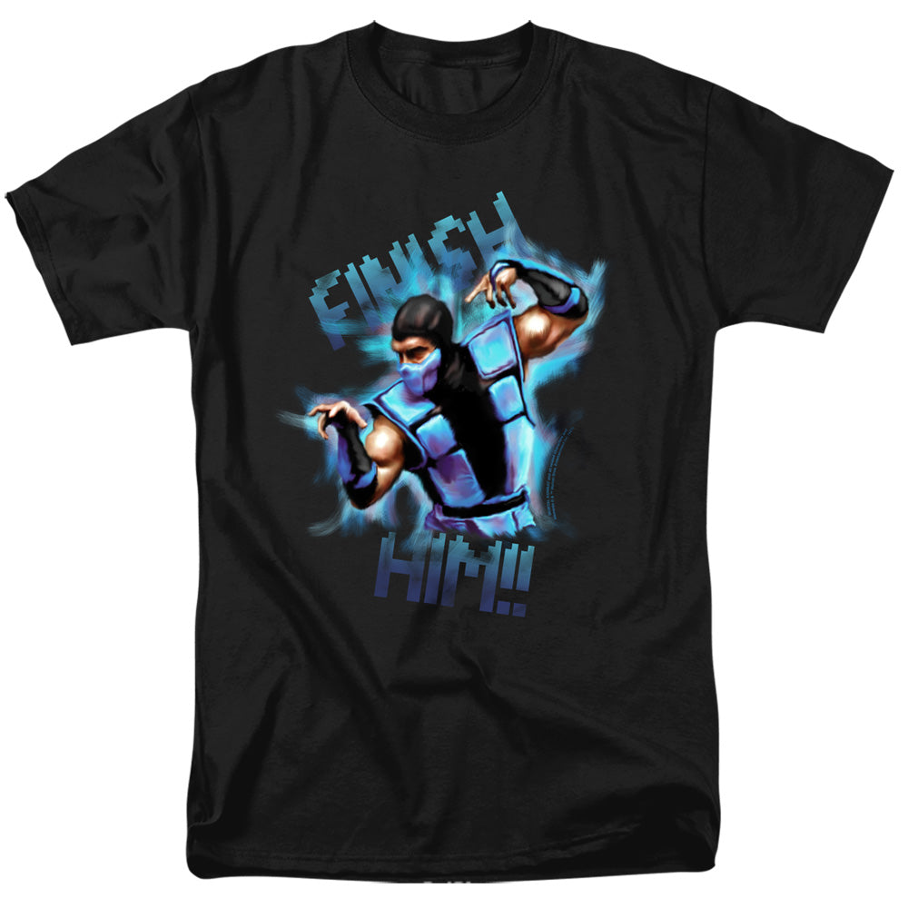 Mortal Kombat Klassic Finish Him!! Mens T Shirt Black Officially Licensed