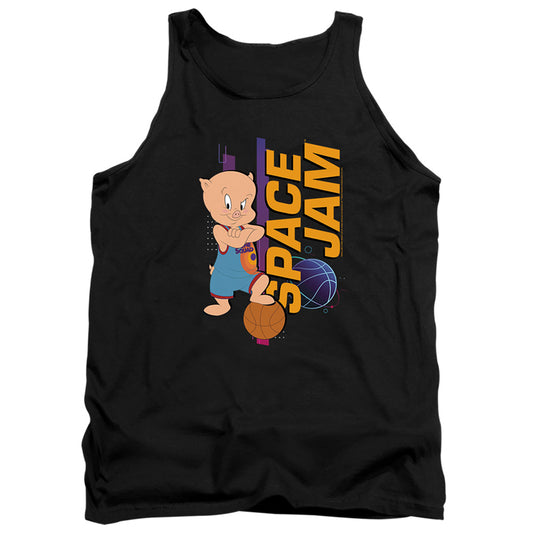 Space Jam 2 Porky Standing Mens Tank Top Shirt Black