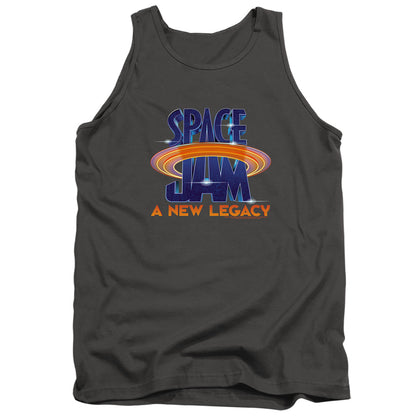 Space Jam 2 Space Jam 2 Logo Mens Tank Top Shirt Charcoal