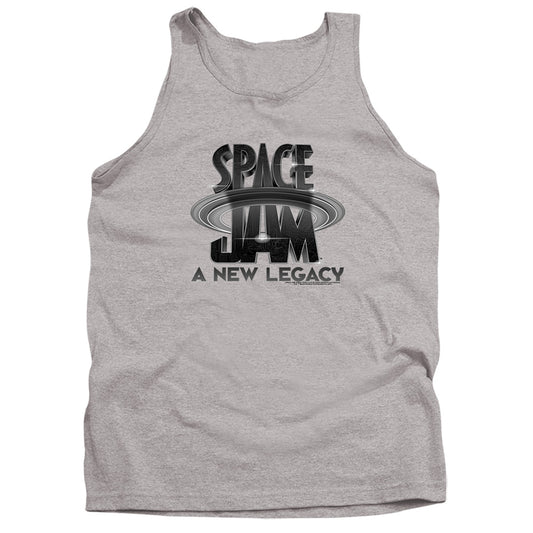 Space Jam 2 Space Jam 2 Logo Black Mens Tank Top Shirt Athletic Heather