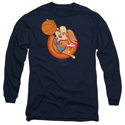 Space Jam 2 Lola Slam Mens Long Sleeve Shirt Navy Officially Licensed