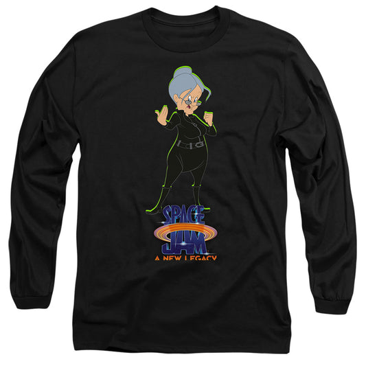 Space Jam 2 Granny Matrix Mens Long Sleeve Shirt Black Officially Licensed