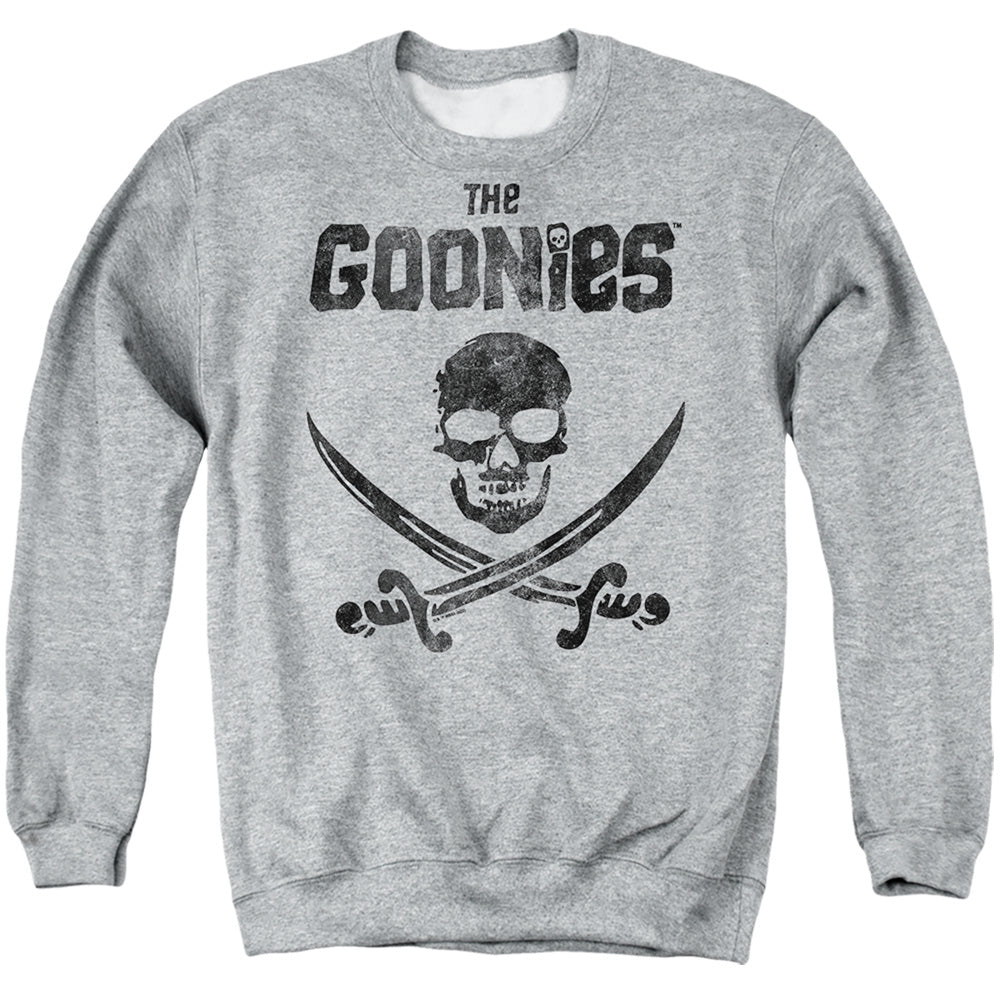 The Goonies Flag 2 Mens Crewneck Sweatshirt Athletic Heather Officially Licensed