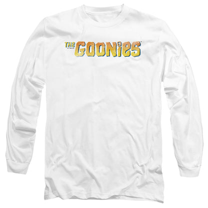 The Goonies Logo Mens Long Sleeve Shirt White